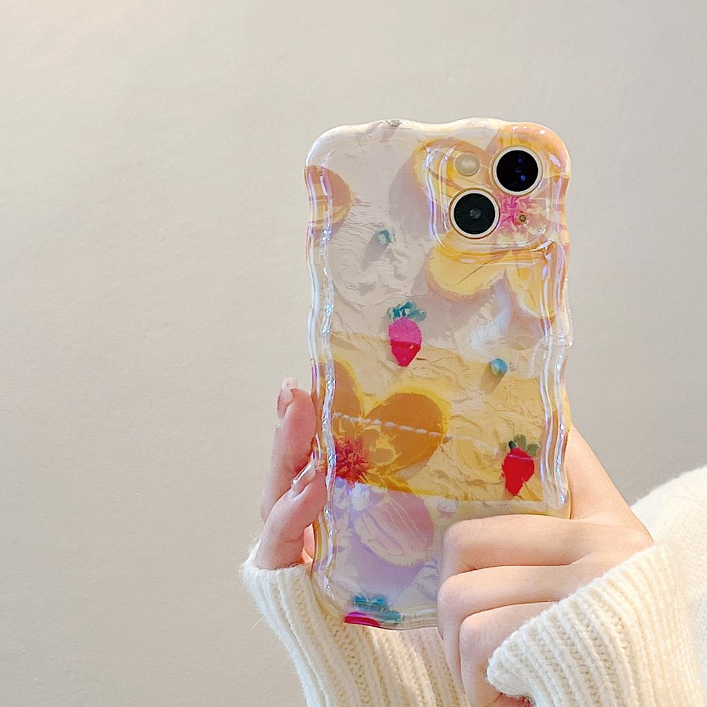 Luxury Fashion Flowers Glitter Laser Phone Case For iPhone 11 12 13 14 15 16 Pro Max Soft Shockproof Lens Protection Cover