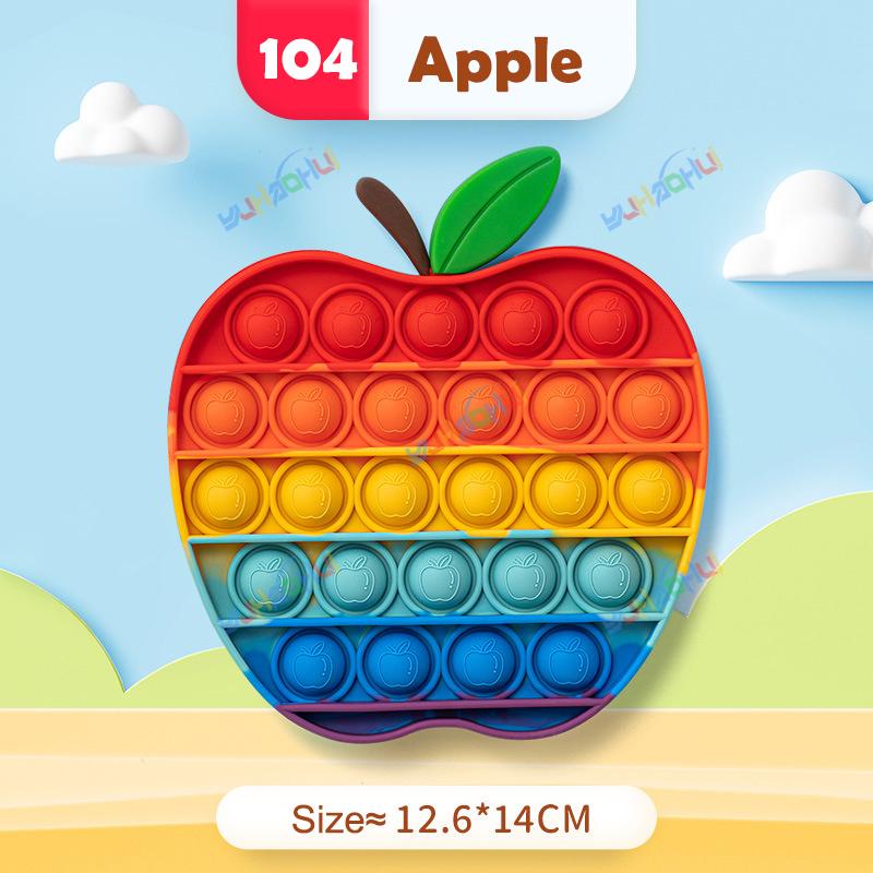 Радужный Поп Пуш Пузырь Непоседа Игрушки Антистресс для Взрослых Детей Особые Потребности Сенсорные Игрушки Интерактивные Игрушки для Детей