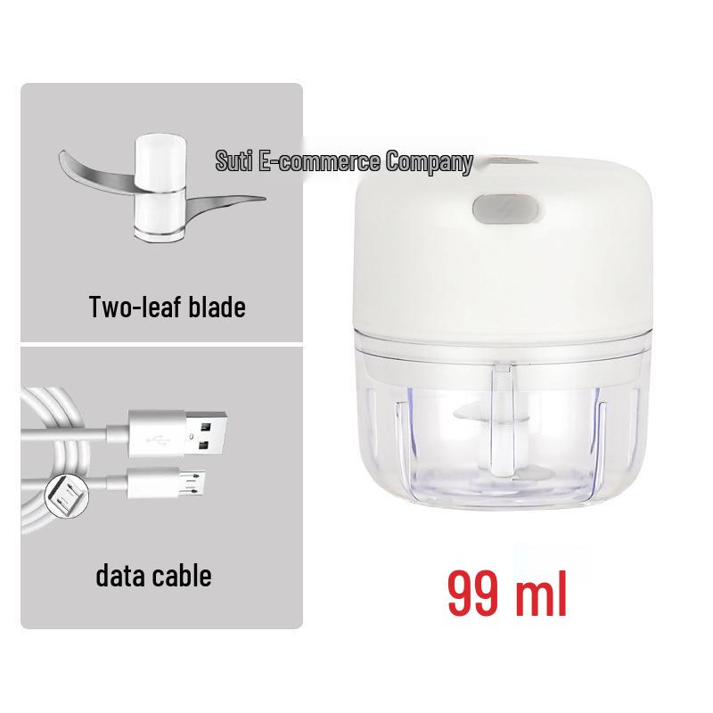 Compact Wireless Electric Garlic Chopper & Masher: Multi-functional Kitchen Tool for Mincing and Mashing Garlic