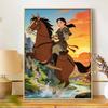 Disney Mulan Riding Horse Diamond Painting Art Kit Handmade DIY5D Home Decor Gift