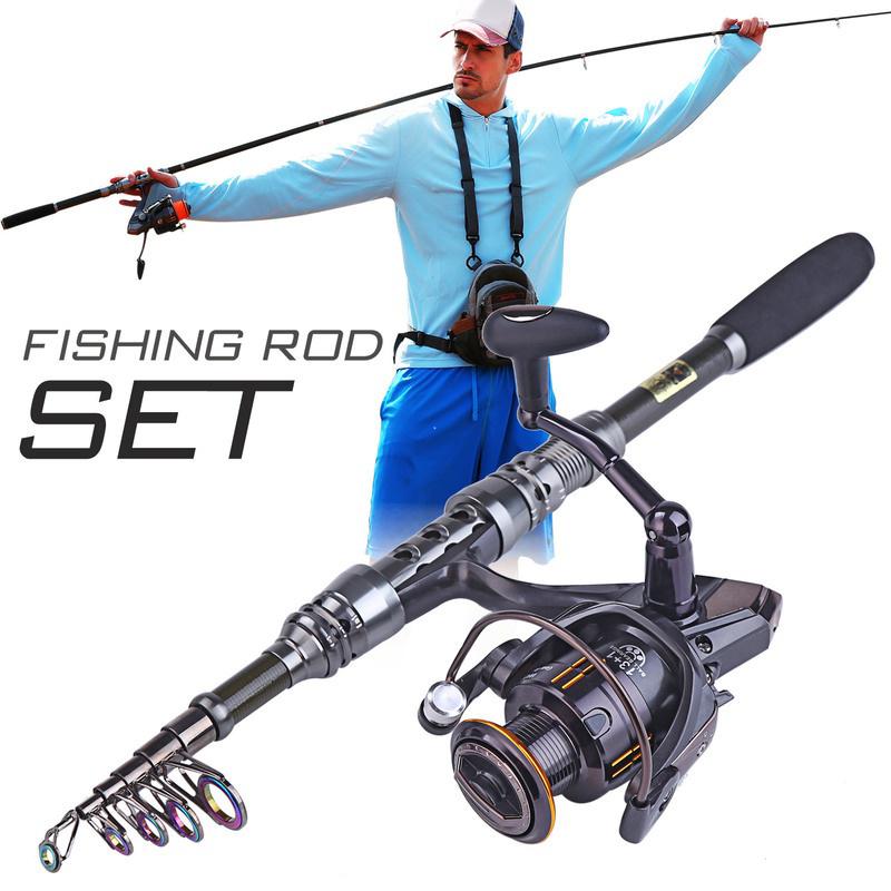 Удочка и катушка со спиннинговой катушкой Наборы для морской и пресноводной воды для катания на лодке Морская рыбалка