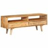 VidaXL TV Stand 110x30x41 Cm Solid Mango Wood, TV Stand, Media Cabinet, HiFi Cabinet, TV Unit, Media Unit, 352783