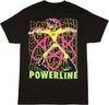 Powerline Character Graphic Black T-shirt