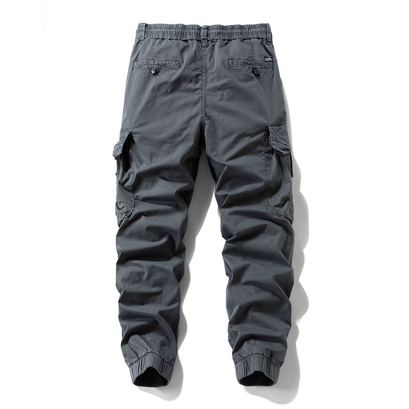 Export Surplus Multi-Pocket Cargo Pants Autumn Men's Trendy Loose Army Green Outdoor Jogger Casual Long Pants