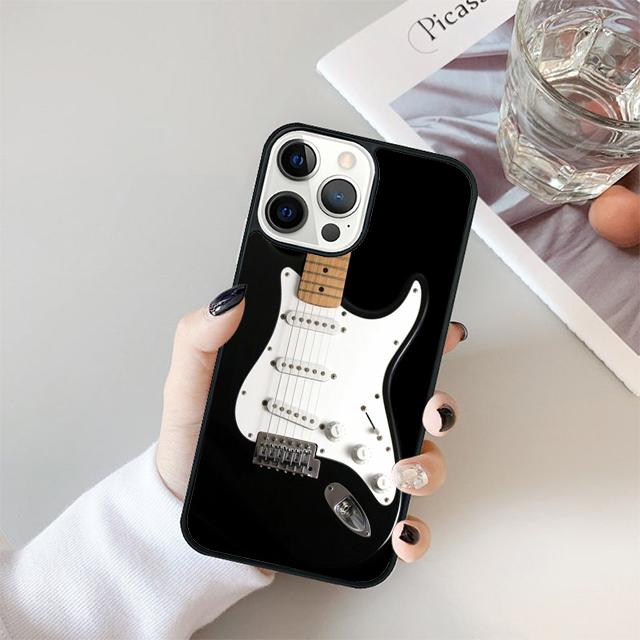 Гитара Электроакустическая Инструмент Чехол для Телефона Для iPhone 17 Air 15 16 14 13 12 Pro Max 11 Pro Max Plus