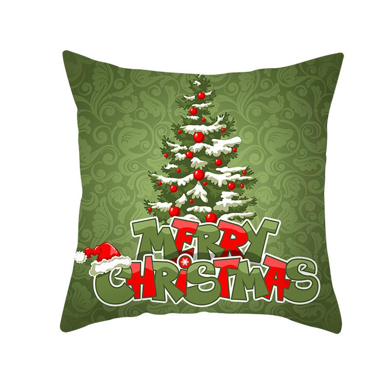 Fresh Green Christmas Pillow Cover Home Ornament Pillow Sleeping Pillow Cushion Cover Premium Durable Quality Useful