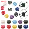 20*18mm 4mm Hole Sportswear Accessories Toggle Clip Plastic Stopper Cord Lock Bean Apparel Shoelace