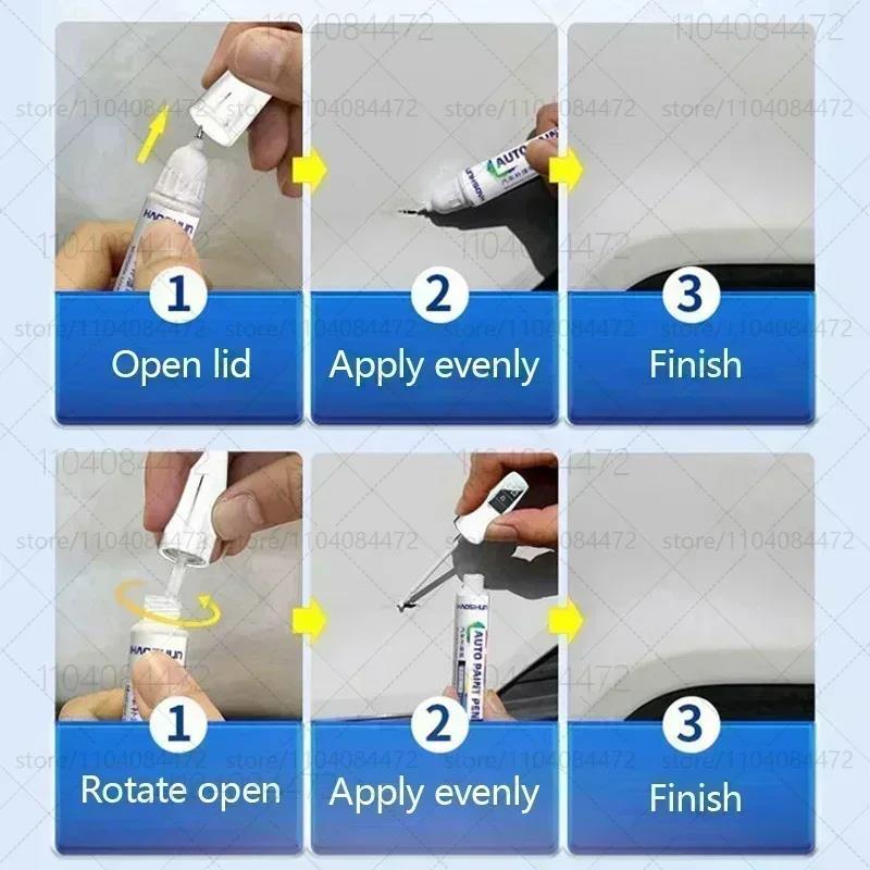 Car Paint Repair Pen For 1997-2025 Toyota Prius Paint Scratch Repair Accessories 4PCS White 040 089 Blue 8X7 Gray 1M2 Black 218 Touchup Paint2