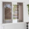 VidaXL Voile Curtains with Rod Pockets 2 Pcs Brown, Net Curtain, Sheer Curtain, Window Voile, Treatment 4102172