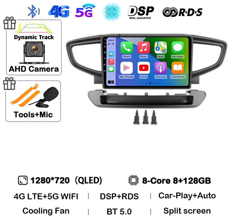 Android 14 Carplay Car Radio For Hyundai Ioniq 2016-2025 Multimedia Video Player Navigation GPS 2din 2 Din Dvd 360 Camera Stereo