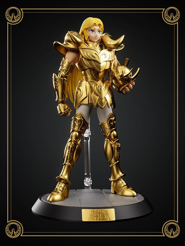 Saint Seiya Action Figure Milo Mu Aiolia Gold Zodiac Signs PVC Assemble Figure Amine Kids Toy Collection Gift