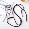 For iPhone Air Case Compatible with MagSafe Electroplating TPU Phone Cover with Long Lanyard