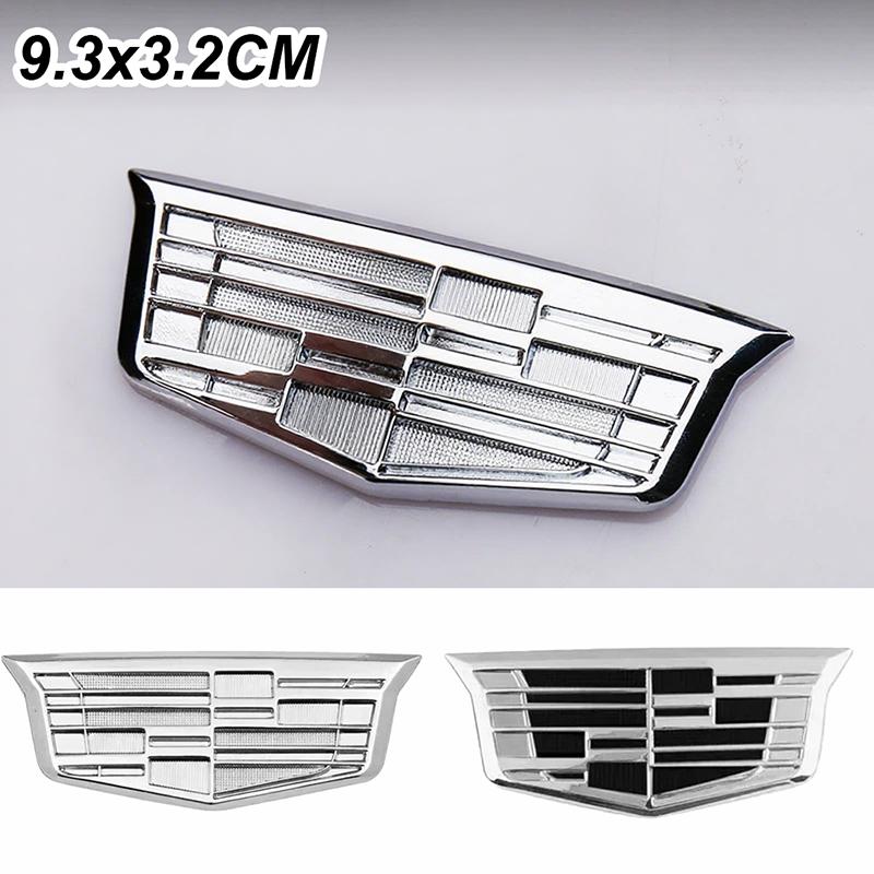9.3x3.2CM Metal Car Body Side Emblem Rear Trunk Badge Sticker for Cadillac ATS BLS CT4 CT5 CTS ESCALADE SRX STS XT4 XT5 XT6 XTS