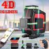 4D 16 Lines Level Laser Level Bluetooth Auto Self-Leveling APP Control 360 Horizontal And Vertical Cross Green Laser Level