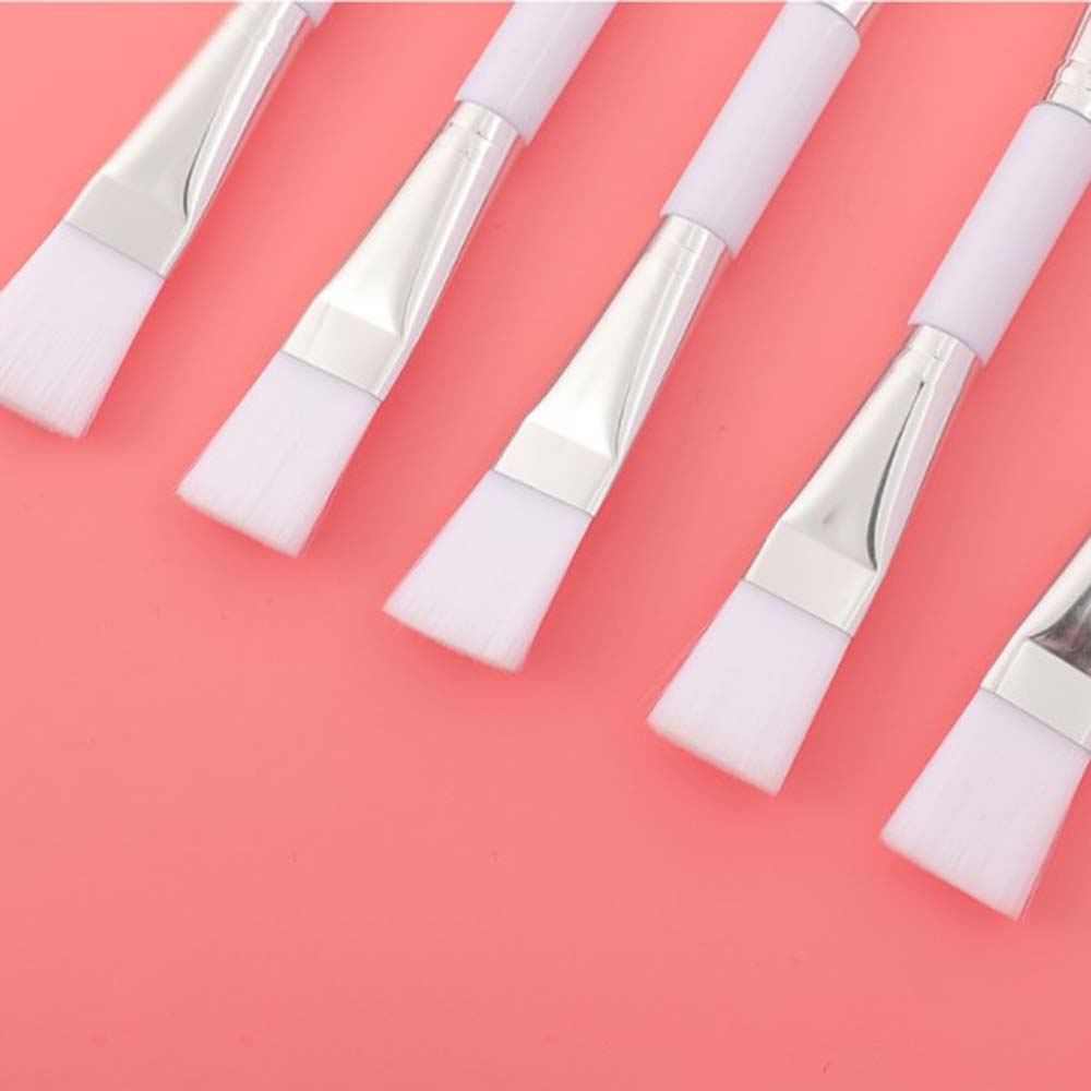 Fiber Blending Double-Ended Silicone Mask Brush Makeup Brush Facial Mud Mixing Brush DIY Mask Tools