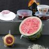 Pack of 6 Stretchable and Expandable Silicone Lids Microwave and Dishwasher Safe