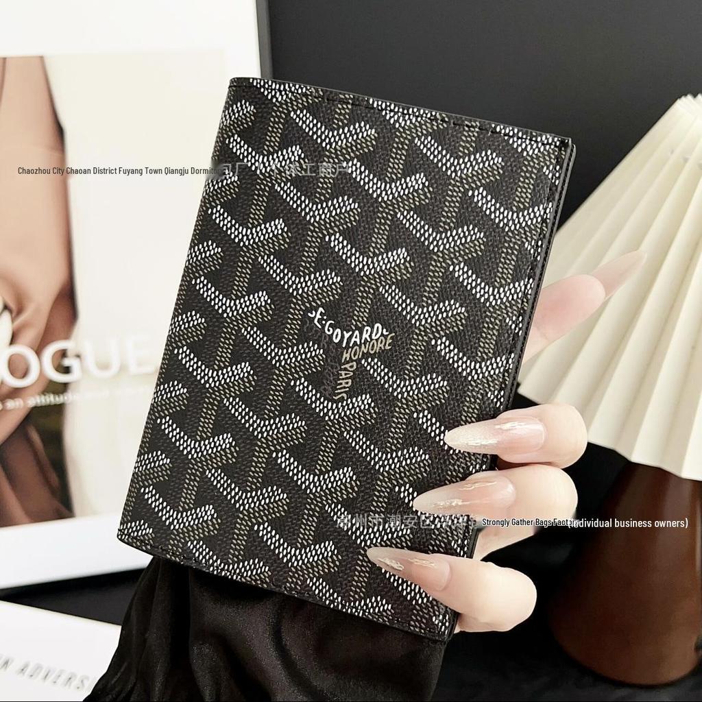 Goya Unisex Passport Holder & Travel Organizer - Protective Dogtooth Cover & Wallet