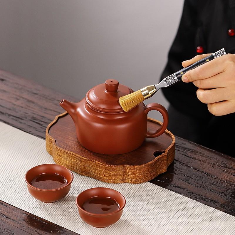 Premium Copper Tea Ceremony Tools Set Six Gentlemen Gongfu Tray Accessories Modern Chinese Style