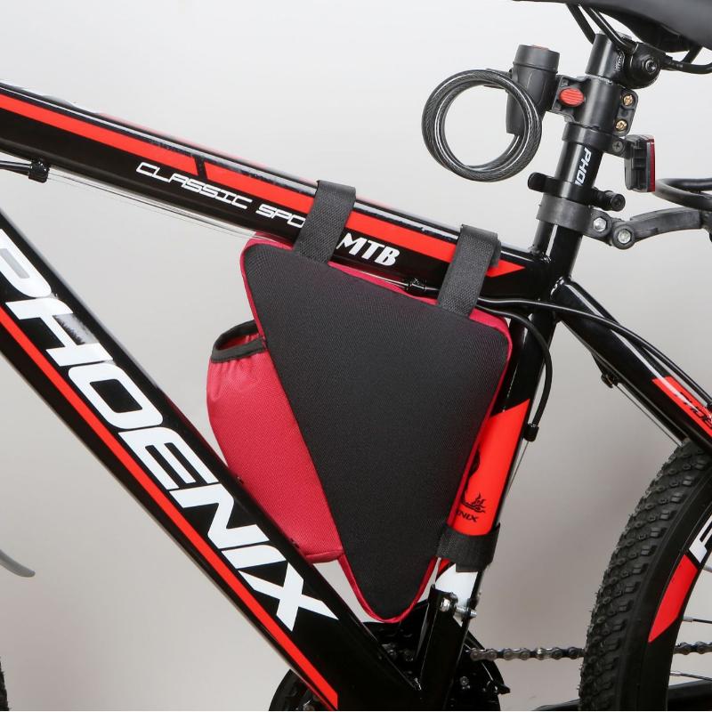 Waterproof Bicycle Frame Bag with Innovative Triangle Design and Bottle Pocket for Hydration