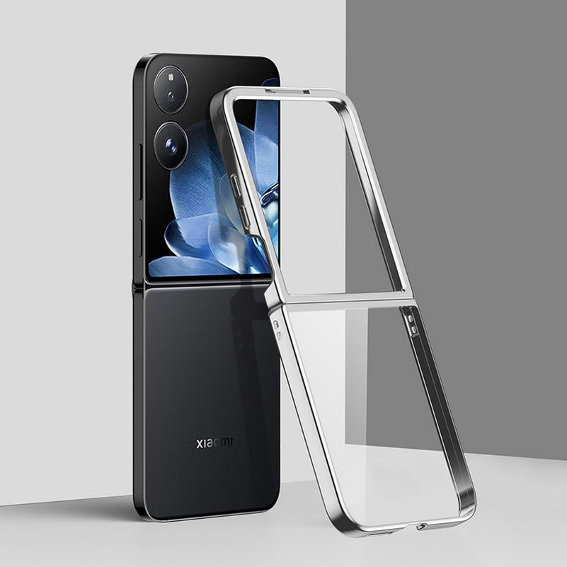 Тонкий прозрачный гальванизированный защитный чехол для Xiaomi Mix Flip2 xiaomi mix flip Тонкий ультратонкий мягкий чехол для телефона