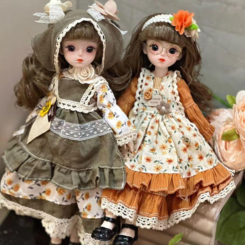 Длинные волосы 30 см BJD кукла с одеждой 1/6 SD принцесса макияж шарнирная кукла дети