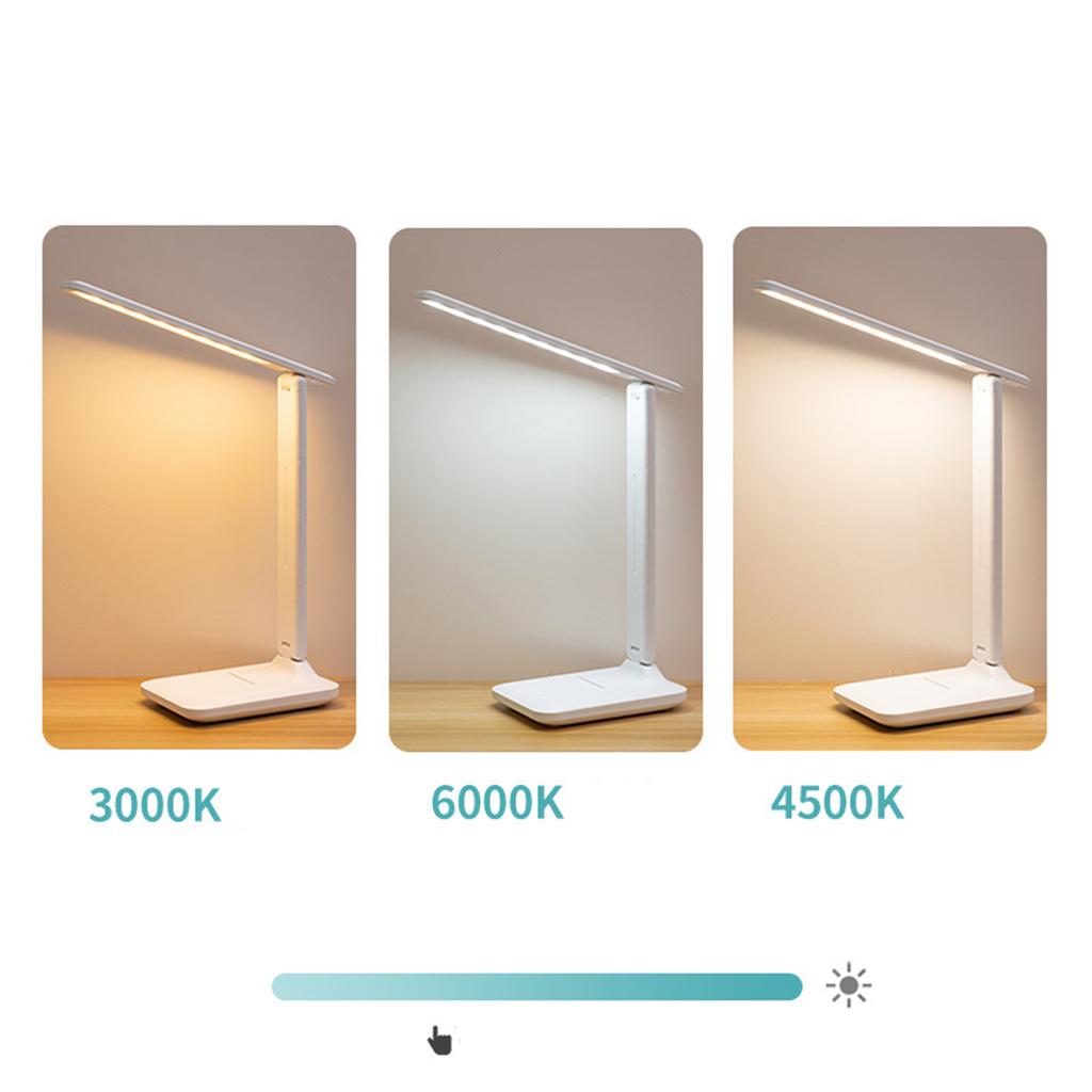 Table Lamp Eye Protection Touch Dimming Charging 180 Degree Flip Folding Stand Design LED Learning Desk Lamp