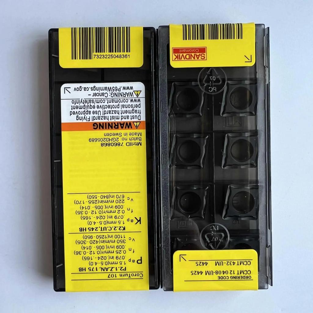 Оригинальная Sandvik / CCMT120408-UM 4425 / Твердосплавная пластина для ЧПУ 10 шт.