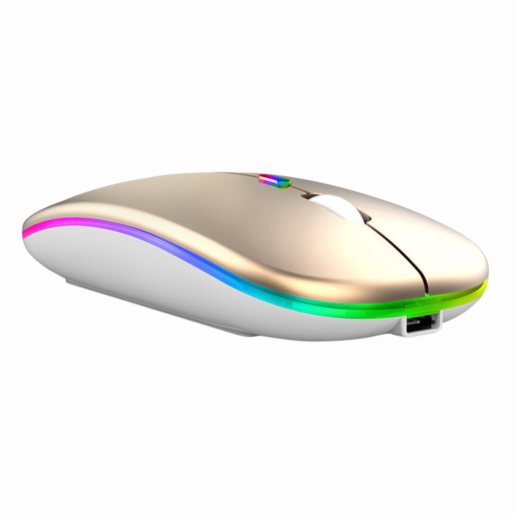 Rechargeable Wireless Bluetooth Mouse For Computer PC iPad Dual Mode Bluetooth 4.0 + USB Wireless Mouse 342.4GHz 1600dp DPI