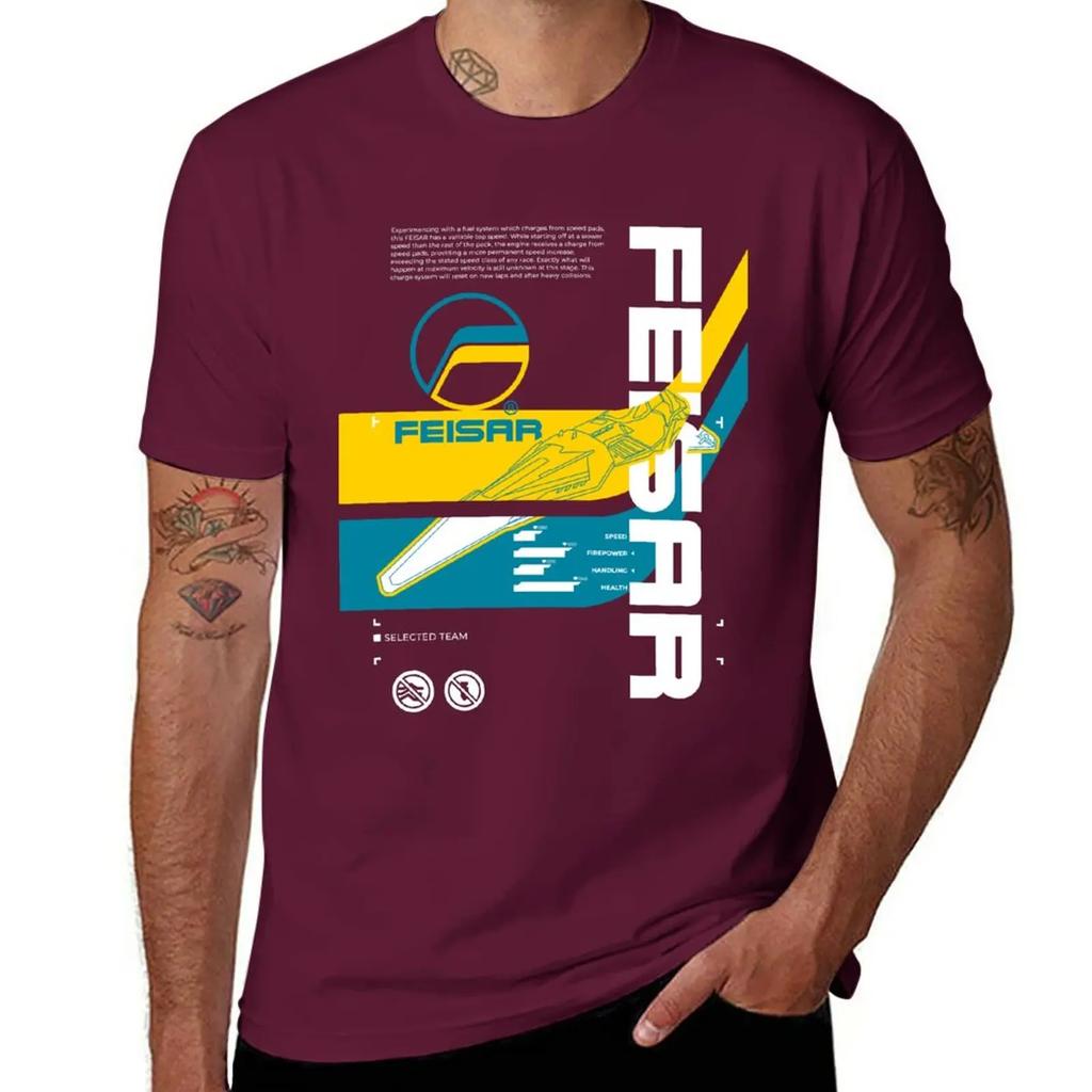 Wipeout 2049 Feisar Coverart Tshirt Hippie Heavyweight New In Tops Tees Cute Harajuku Vintage Unisexs Designer Clothes Streetwear