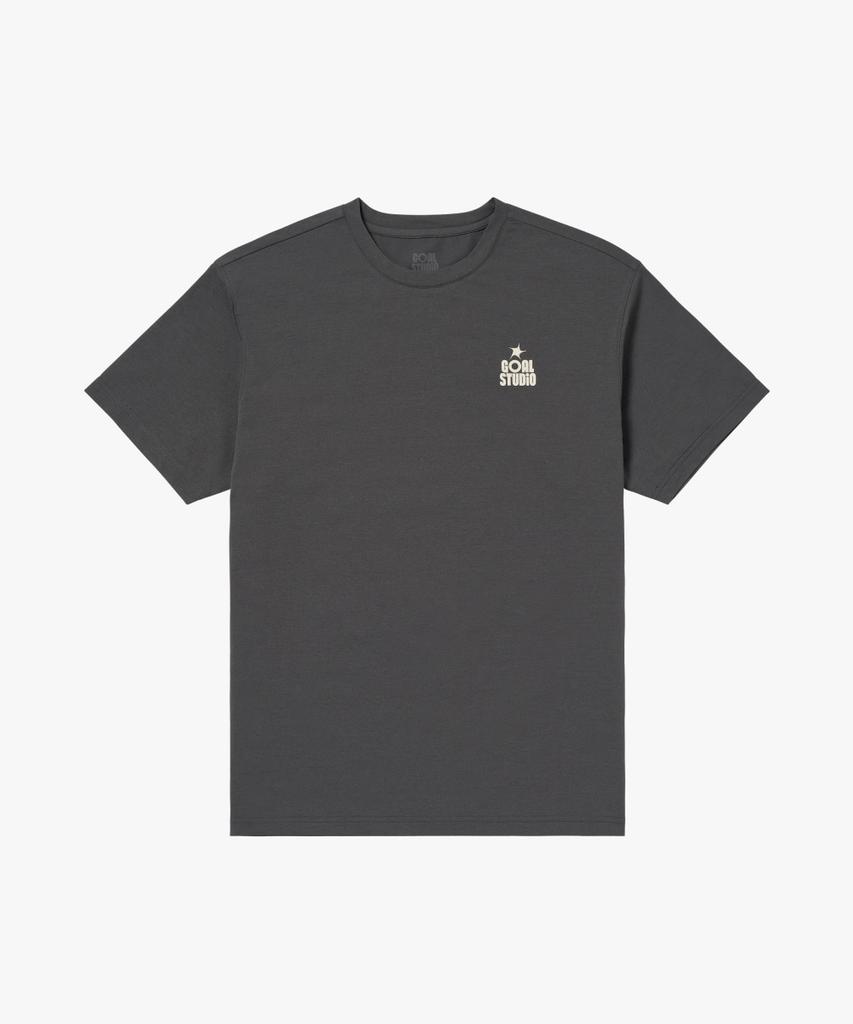 GOALSTUDIO Goal Dot Logo Airdry Tee-Charcoal
