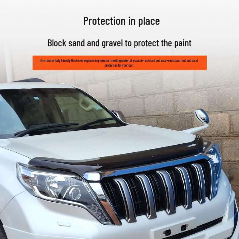 Black Hood Sand and Stone Guard for Mazda BT50 - Car Protective Modification Part