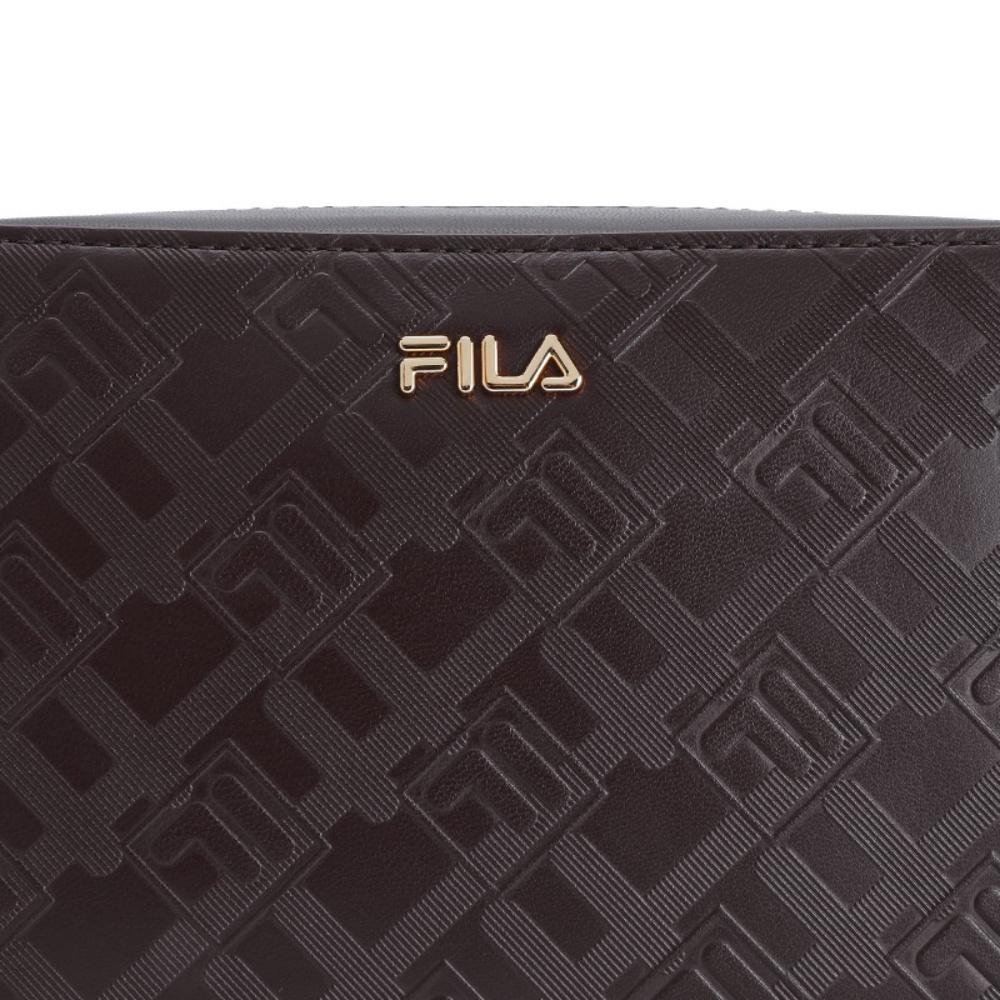 New FILA WHITE PU With Synthetic Leather Crossbody Bags Regular Women's Dark Crimson Red F13W543164FWI