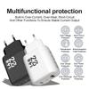 Двойное USB-зарядное устройство 2,4 А с 2-портовой головкой, совместимое с US/EU/KR/UK, Дорожное зарядное устройство