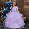 Детские платья Платье принцессы Платье для девочки-цветочницы Свадебные платья для девочек Платья-халтер Одежда для выступления на дне рождения Два комплекта 635