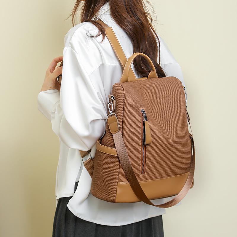 Рюкзак из мягкой кожи, рюкзак с защитой от краж, дорожный, большой вместимости, многофункциональный, на плечо, студенческий школьный рюкзак