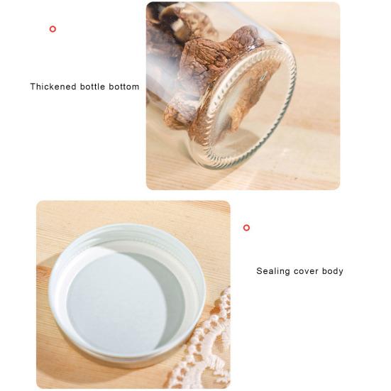 Стеклянная герметичная банка 300/400/500/650 мл с винтовой герметичной крышкой, большая емкость, прозрачная, многофункциональная, фруктовый джем, галантерейные товары, орехи, зерновые, приправы для хлопьев