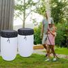 Dustproof Rain Barrel Lid Cover 210D Oxford Cloth Trash Can Cover  For Water Barrel Trash Can