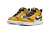Jordan Кроссовки Air Jordan 1 Mid Alt Vintage High top Черно-желтые для младенцев и малышей AR6352-701