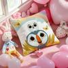 Kwaii Puffin Rock PPreschool Cushion Cover Pattern Printed Pillowcase for Living Room Sofa Cushion Cover  Bedroom Decor