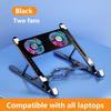 Base Stand Laptop Cooler Foldable Laptop Cooling Pad Portable Adjustable suporte para notebook for 11 Inch with 2/4 Fans