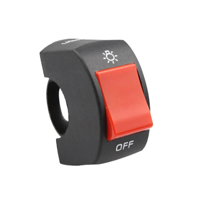 Universal Motorcycle Switch Push Button Multi-color ON/OFF Button Connector Handlebar Switch for ATV Bicycle Scooter Motorbike
