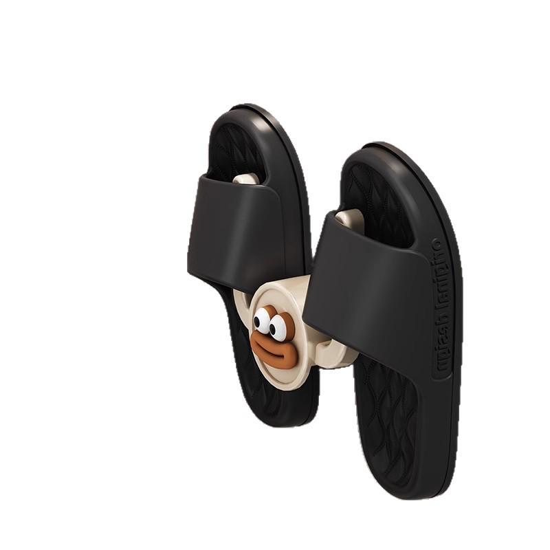 Мультяшный настенный держатель для тапочек для ванной в виде сосиски - Беспробивной крючок для хранения за дверью