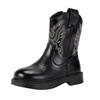 WUIWUIYU Western Short Boots for Boys and Easy To Walk Birthday Size 20cm Kids' Boots, Girls, Water-Repellent, In, Flexible, Fall/Winter Shoes,
