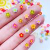 100 Pcs New Cute Mini Kawaii Color Little Goldfish Resin Figurine Crafts Flatback Cabochon Ornament Jewelry Making Hairwear K38