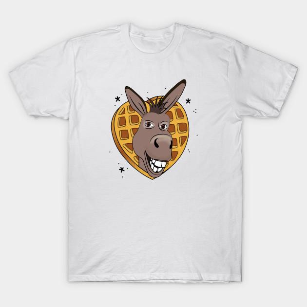 Asian Size Men Print T-shirt I'M Making Waffles! No-Cut Heat Transfer Print Cotton Tshirt