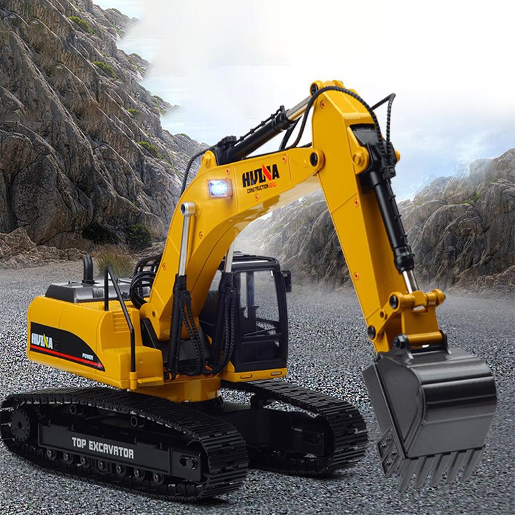 1/14 580 RTR 23CH Металлический RC Экскаватор 580 Радиоуправляемый Грузовик Машина с Машиной Свет Звук RC Модель Дистанционного Экскаватора