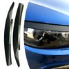 2 шт. Накладка на фару автомобиля, «брови» век, отделка Для Scirocco 2009- 2017 Глянцевый черный, с рисунком под карбон, Автоаксессуары