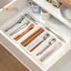 1/2 шт. Органайзер для ящиков, расширяемый кухонный лоток для посуды, регулируемый держатель для столовых приборов с 4/6 отделениями, разделитель для хранения столовых приборов и лопаток
