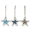 Fish Skewer Starfish Skewer Wooden Pendant Marine Series Decoration Mediterranean Style Small Fish Pendant