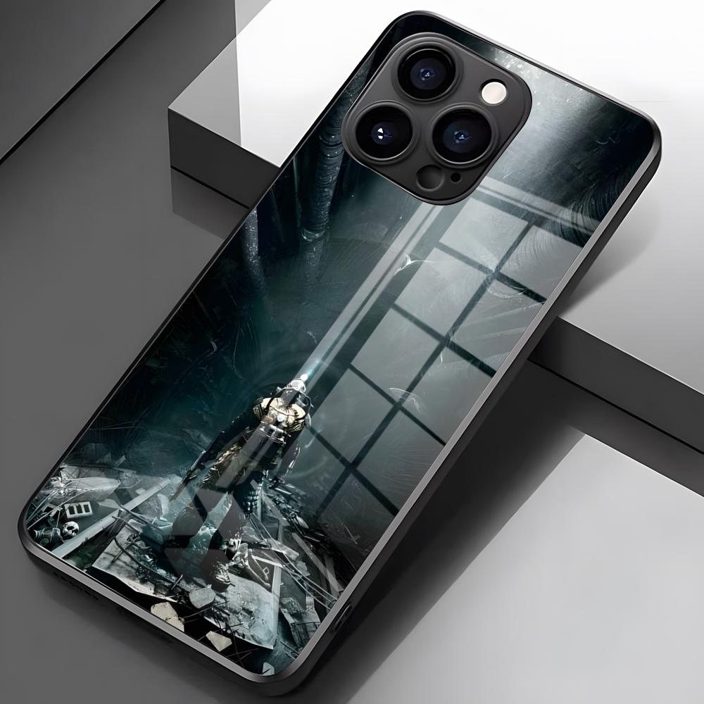 Чехол для телефона Metro 2033 для iPhone 17 Pro Max 16 15 14 Pro Max 13 11 X Xs Xr 8 7Plus Стеклянная крышка